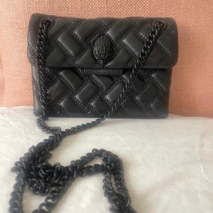 Black Leather Kurt Geiger Mini Kensington handbag